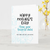 Fijne Moederdag van je favoriet Kaart (Gele Bloem)