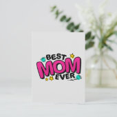 Fijne Moederdag voor de beste moeder ooit Briefkaart (Staand voorkant)