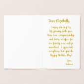 Fijne Moederdag voor mijn vrouw Folie Kaarten (Binnen)