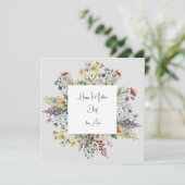 Fijne Moederdag weiland bloemkaart (Staand voorkant)
