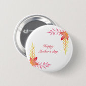 Fijne moeders dag Ronde Button (Voorkant /achterkant)