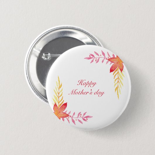 Fijne moeders dag Ronde Button (Voorkant /achterkant)