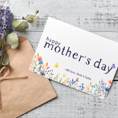 Fijne Moedersdag Wildflower Bloemen Kaart