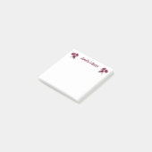 Fijne Morgenroos Bloem Naam Post-it® Notes (Schuin)