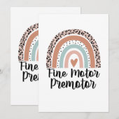 Fijne Motorische Premotor Kaart (Voorkant / Achterkant)