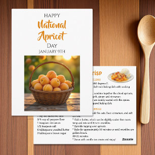 Fijne Nationale Abrikozen Dag 9 januari Briefkaart