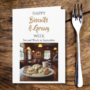 Fijne Nationale Biscuit en Saus Week! Kaart