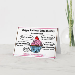 Fijne Nationale Cupcake Dag - Receptkaart Binnen Kaart