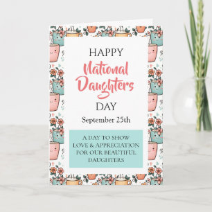 Fijne Nationale Dochtersdag Kaart