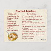 Fijne Nationale Dumpling Dag! 26 september Briefkaart (Achterkant)