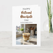 Fijne Nationale Macchiato Dag | 19 november Kaart (Voorkant)