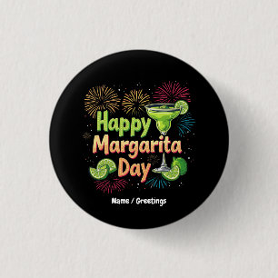 Fijne Nationale Margarita Dag Ronde Button 3,2 Cm