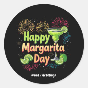 Fijne Nationale Margarita Dag Ronde Sticker