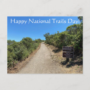 Fijne Nationale Wandelpaden Dag! Ansichtkaart Briefkaart
