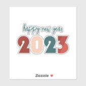 Fijne nieuwe feestdagen 2023 sticker (Vel)