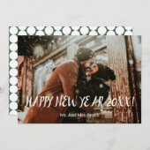 Fijne Nieuwjaarsvakantie fotokaart Feestdagenkaart (Voorkant / Achterkant)