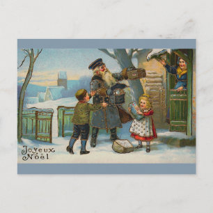 "Fijne Noel Vintage Christmas Card" Feestdagenkaart