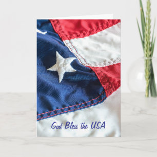 Fijne Onafhankelijkheidsdag-Amerikaanse vlag Kaart