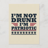 Fijne onafhankelijkheidsdag grappige 4 juli briefkaart (Voorkant)