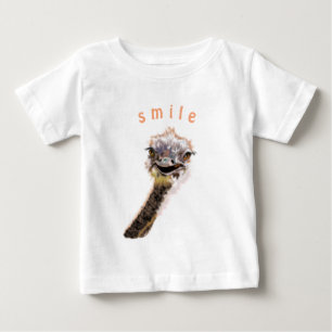 Fijne Ostrich Baby T-Shirt Gift afspelen - glimlac