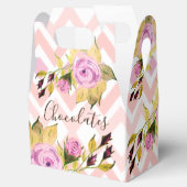 Fijne Paarse bloemen Bedankdoosjes (Geopend)