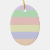 Fijne Paaspaarse versiering van bloemen Keramisch Ornament (Achterkant)