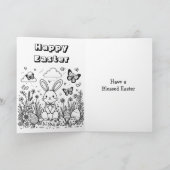 Fijne Pasen | Binnenste kleurplaat Kaart (Binnen)