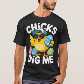 Fijne Pasen Kuikens Graven Me Pasen Peuter Jongens T-shirt