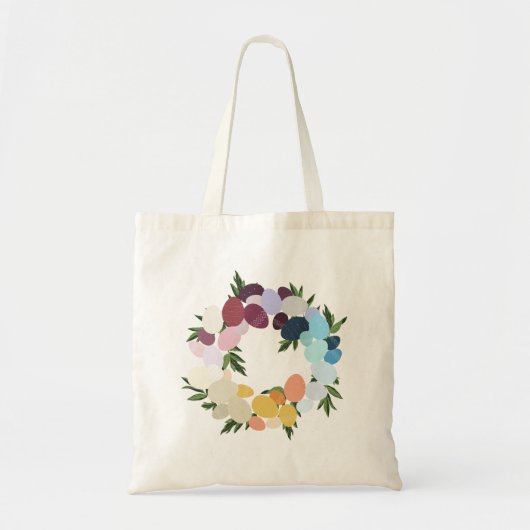 Fijne Pasen.  vakantie krans. Tote Bag (Voorkant)