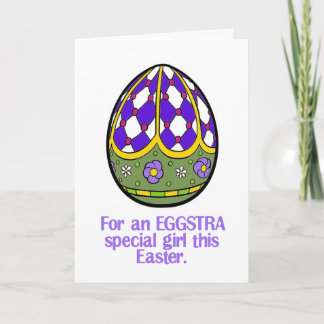 Fijne Pasen voor een speciaal meisje van Eggstra Feestdagen Kaart