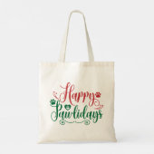 Fijne Pawholidays Grappige Kerstmis Tote Bag (Achterkant)