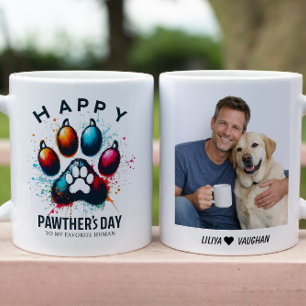 Fijne Pawther's Dag Waterverf Hond Papa Koffiemok