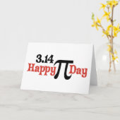 Fijne Pi Dag 3.14 - 14 maart Kaart (Gele Bloem)