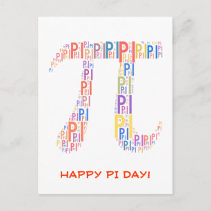 Fijne Pi Dag! - Briefkaart van de groeten