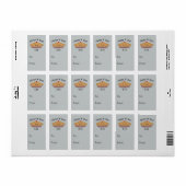 Fijne Pi Dag! Etiket (Full Sheet)