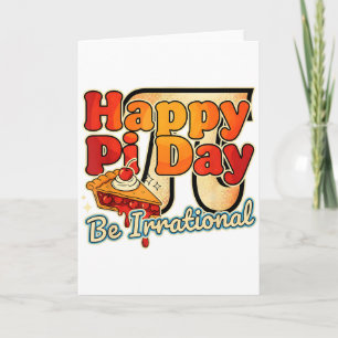 Fijne Pi-dag Wees irrationeel Pi-nummer symbool Ta Kaart