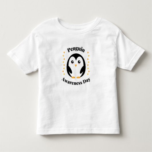 Fijne pinguïn dag! kinder shirts (Voorkant)