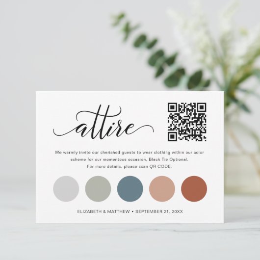 Fijne QR-code Bindkleur Palet Kaart (Staand voorkant)