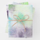 Fijne regenboogkleuren zachte inpakpapier vellen (In situ)