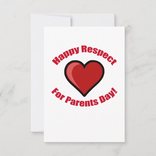 Fijne Respect for Parents Day! Kaart (Voorkant)