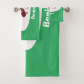 Fijne rode mieren schaatsen cartoon bad handdoek (Insitu)