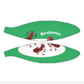 Fijne rode mieren schaatsen cartoon basketbal (Panelen)