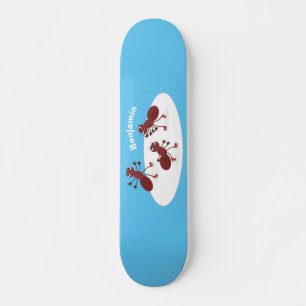 Fijne rode mieren schaatsen cartoon skateboard