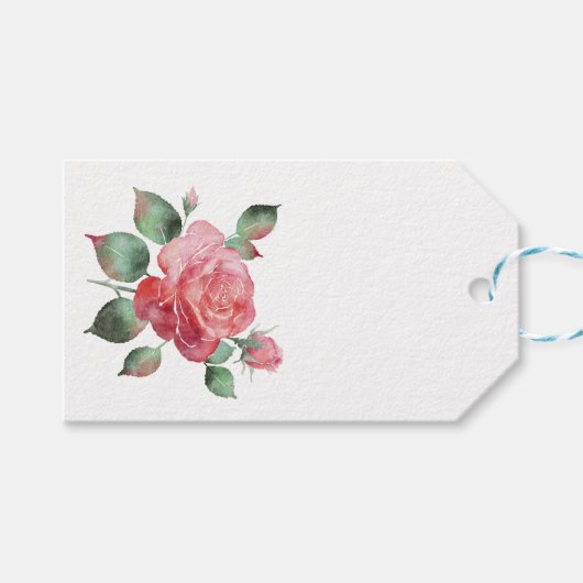 Fijne Roos Cadeaulabel (Voorkant (Horizontaal))