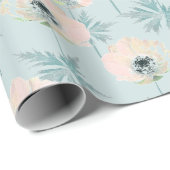 Fijne roze anemonen. cadeaupapier (Rol Hoek)