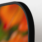 Fijne roze bloem na de regen pickleball paddle (Links Detail)