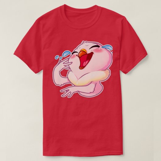 Fijne roze cartoon t-shirt (Design voorkant)