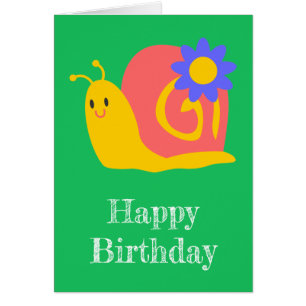 Fijne roze en groene slak