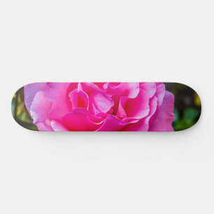 Fijne roze roze roos. skateboard