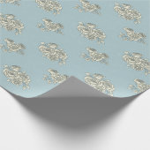 Fijne rozen cadeaupapier (Hoek)